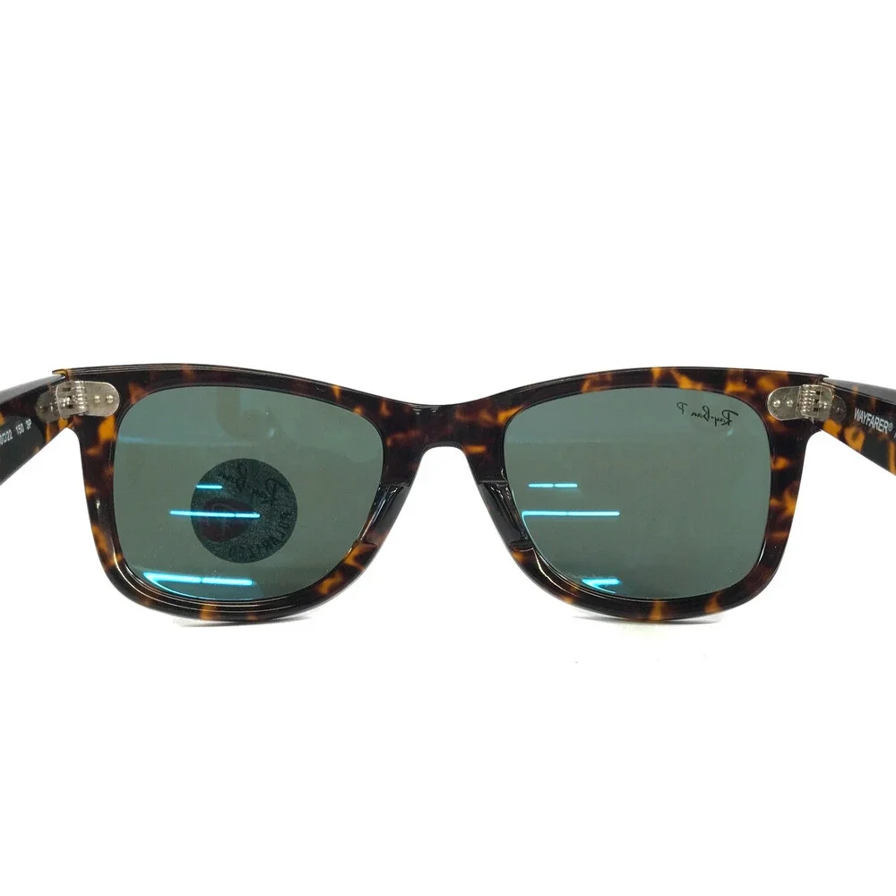 Ray-Ban Sunglasses WAYFARER RB2140 902/58 Tortoise Frames Green Polarized Lenses